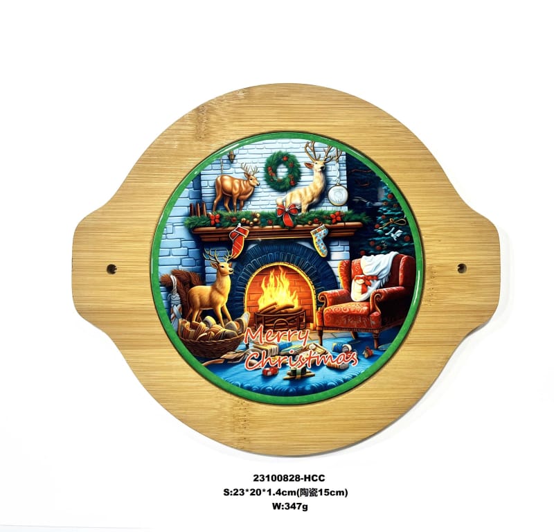 Porta-copos de Natal com carimbo quente personalizado para cozinha ou sala de jantar