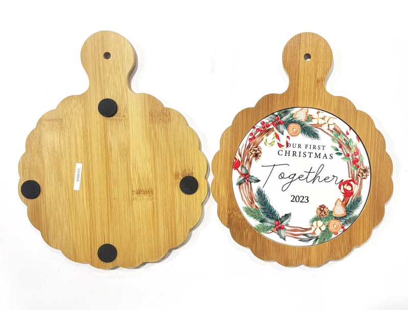 Porta copos para sala de jantar de Natal com design delicado e estampagem a quente