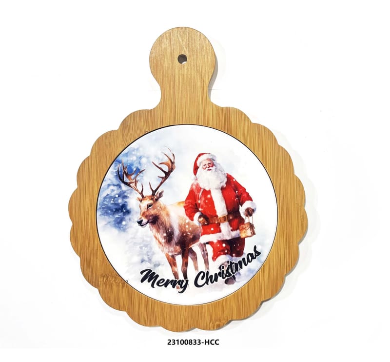 Porta copos para sala de jantar de Natal com design delicado e estampagem a quente
