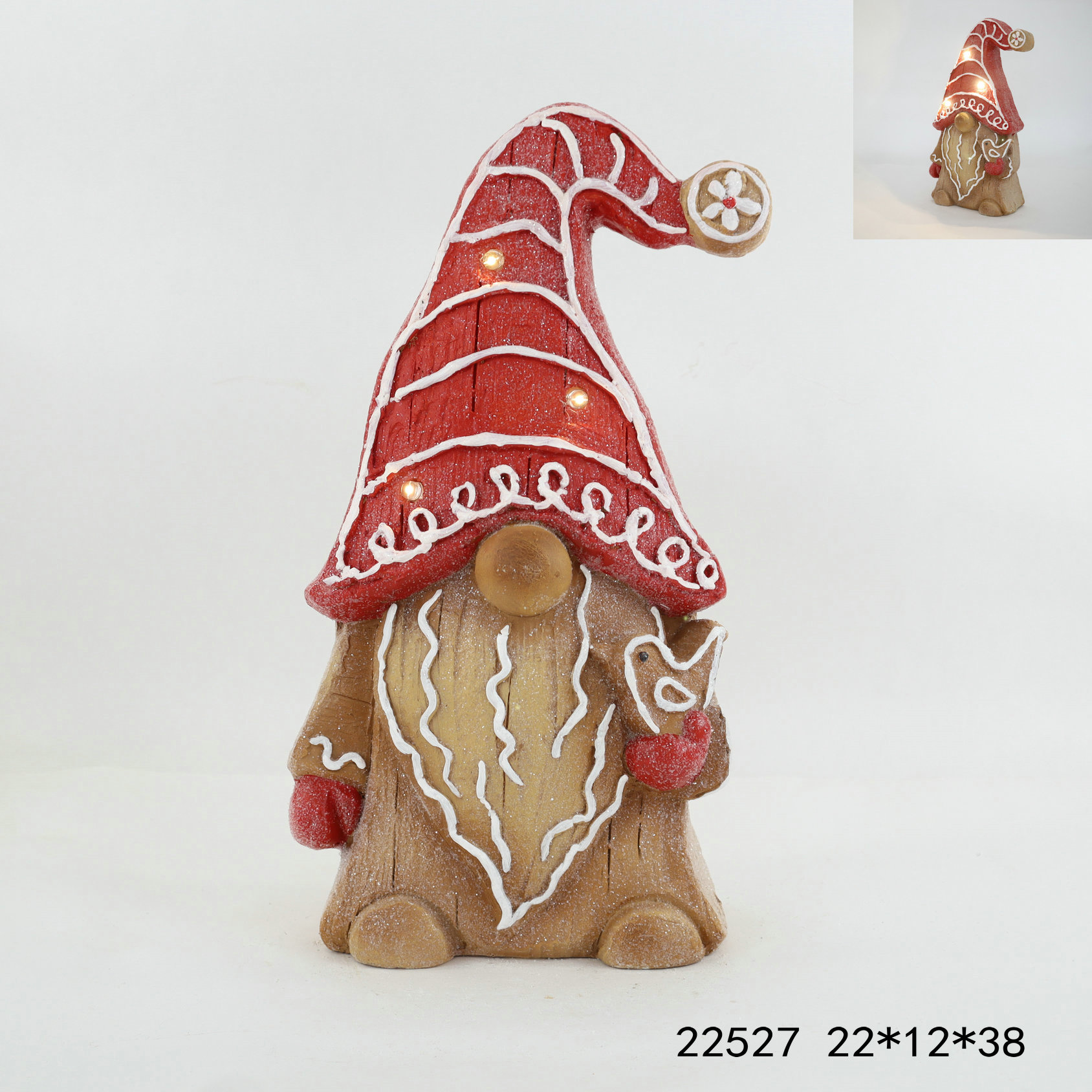 Brilho da véspera de Natal Ornamentos luminosos de madeira exclusivos adicionam pontos extras à atmosfera festiva